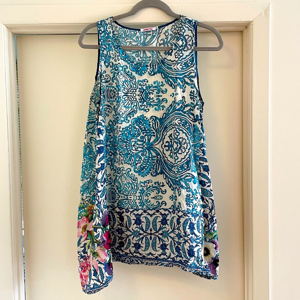 Johnny Was Small Silk Tunic